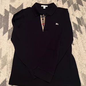 Boys size 12 authentic Burberry long sleeve polo
